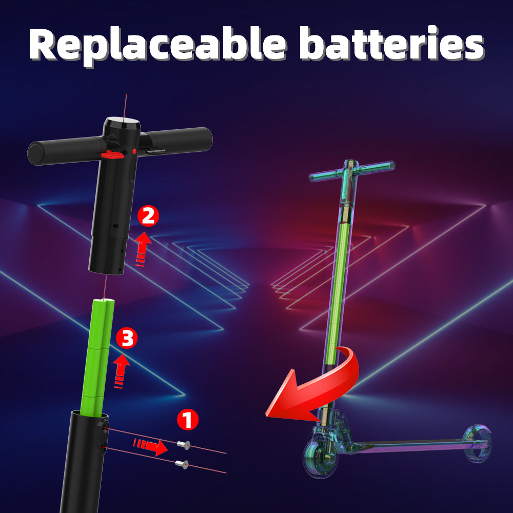 Electric Scooter 6.5inch wheels Foldable City E-Roller White