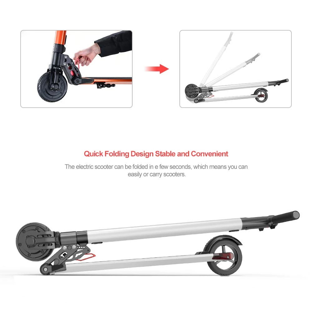 Elektroroller E-Scooter Cityroller Tretroller MAX480W klappbar bis 25km/h Orange