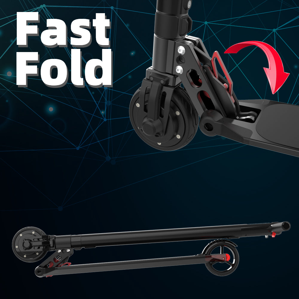 Electric Scooter 6.5inch wheels Foldable City E-Roller Black