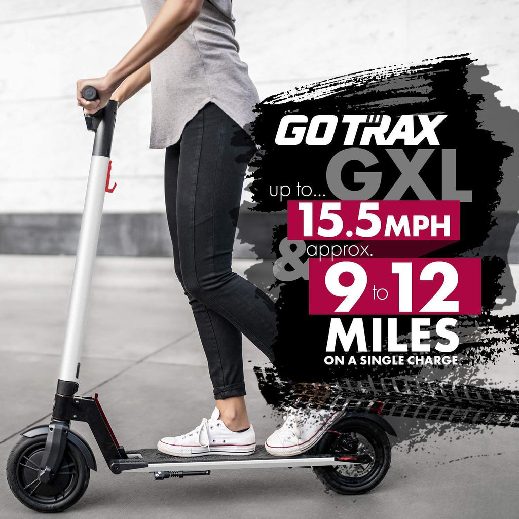 Electric Scooter 8.5 inch wheels Foldable City E-Roller White