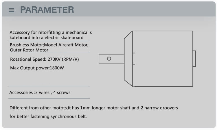 N5065 motor KV270/170KV Skateboard motor - BenchWheel-online shop
