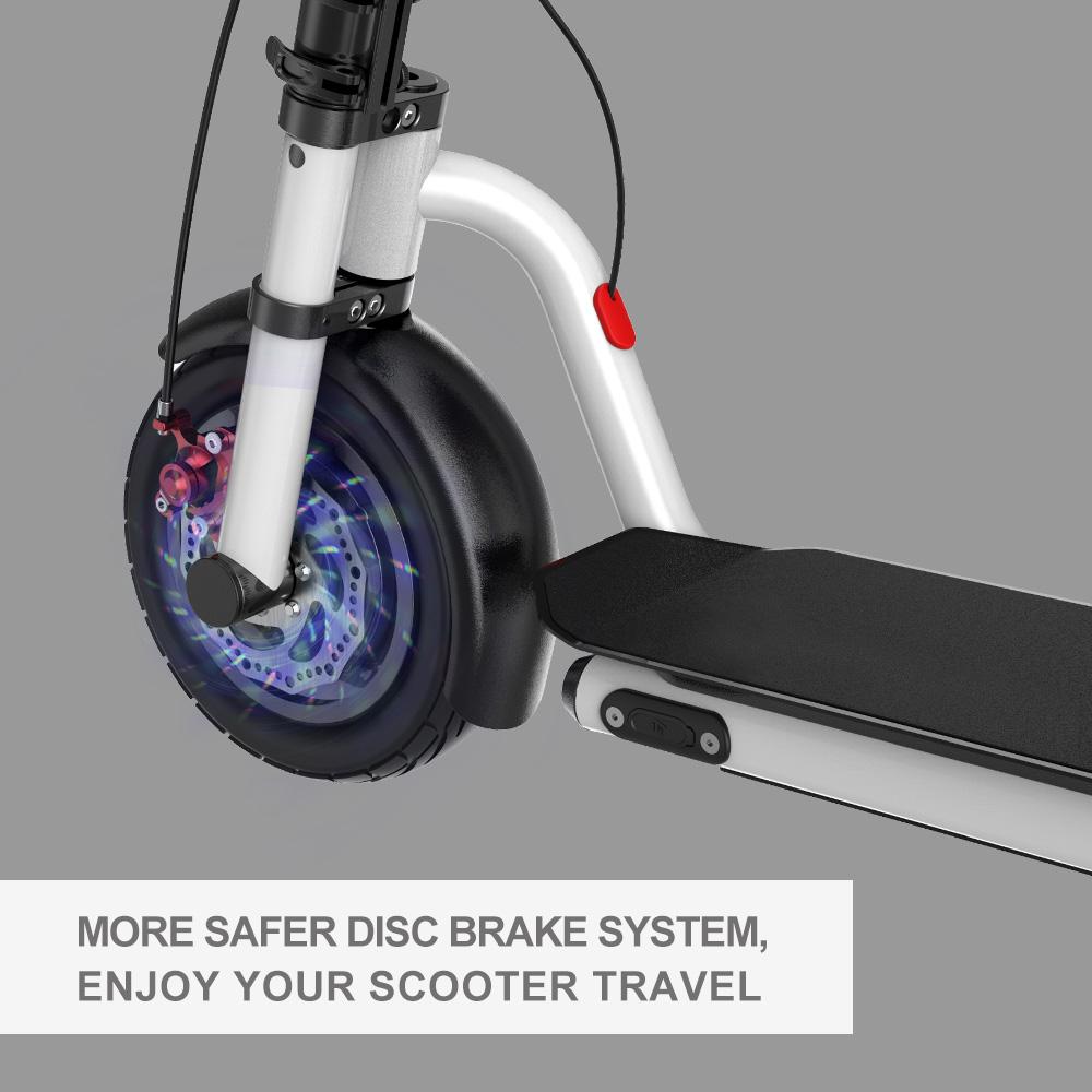 Electric Scooter N7 10inch wheels Foldable City E-Roller White