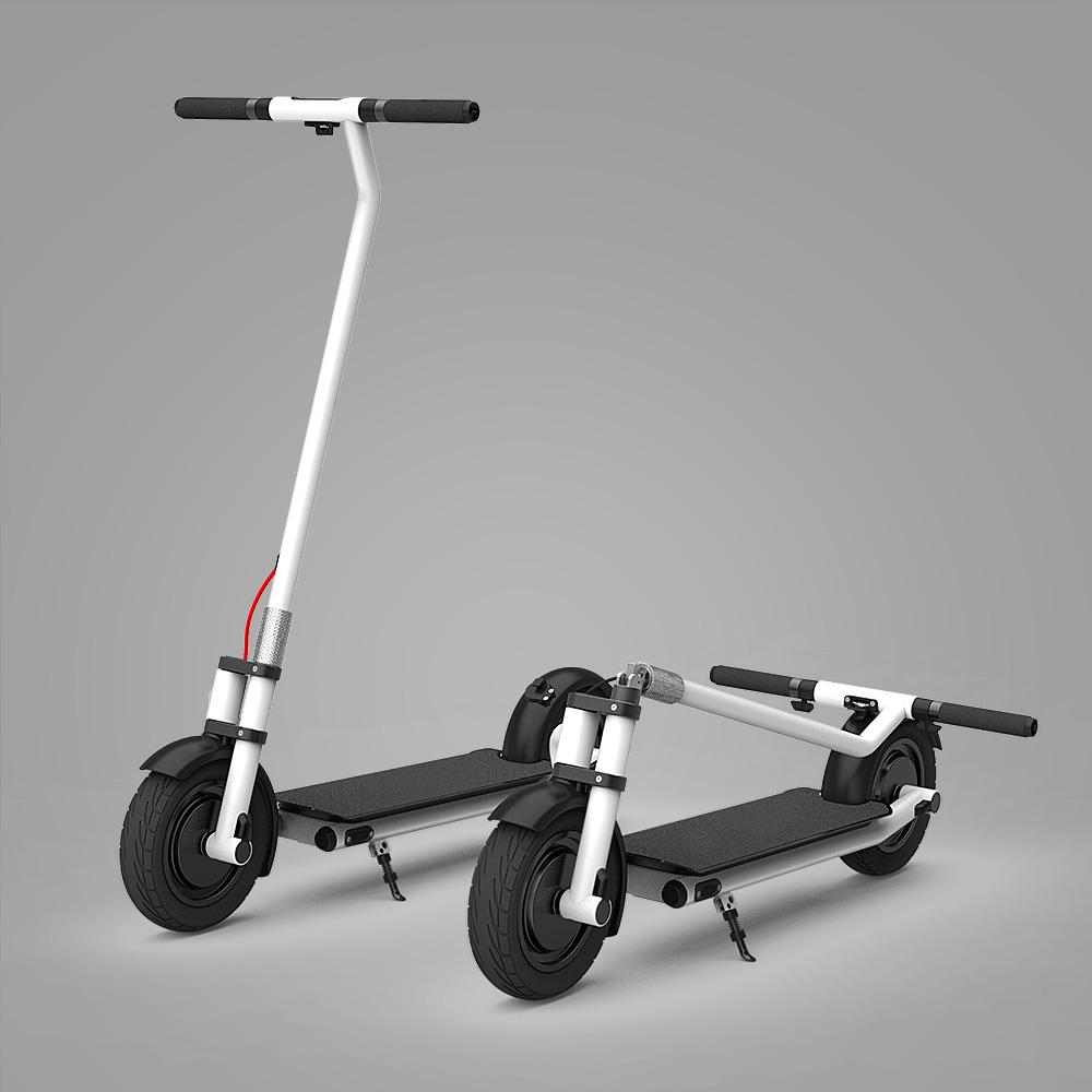 Electric Scooter N7 10inch wheels Foldable City E-Roller White