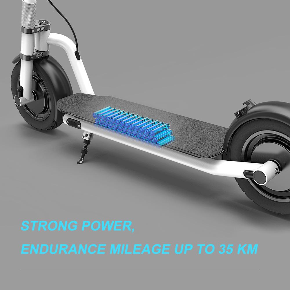 Electric Scooter N7 10inch wheels Foldable City E-Roller White