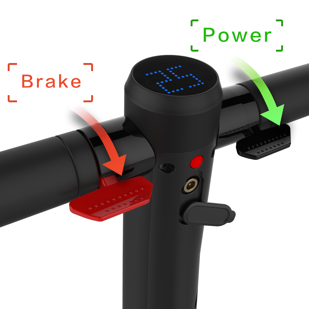 Electric Scooter 6.5inch wheels Foldable City E-Roller White