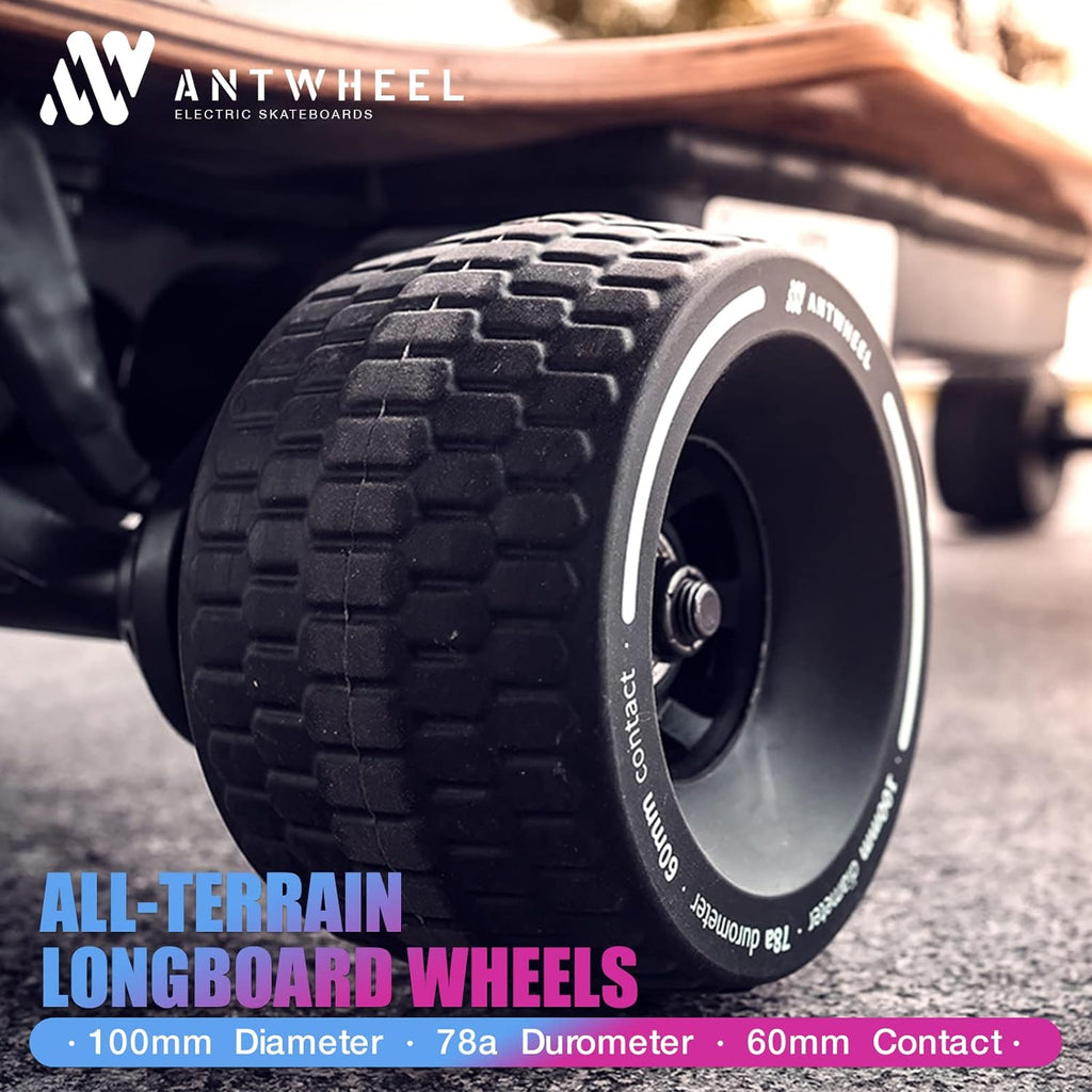 All-Terrain Longboard Wheels 100mm Electric Skateboard Wheels 78A high Rebound Urethane Wheels