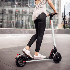 Electric Scooter 8.5 inch wheels Foldable City E-Roller White