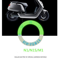 Luminous Keyhole Turning Refit Parts for Niu Scooter M-Series